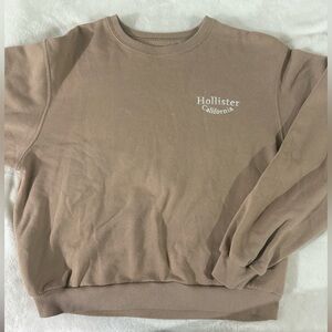 Hollister Women’s Beige Crewneck Sweater